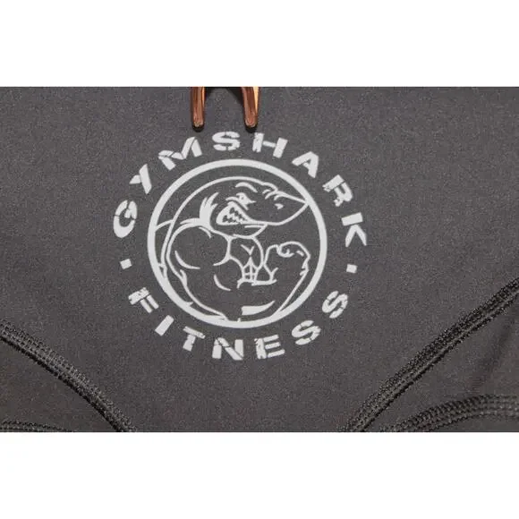 GYMSHARK Women’s Size XS Legacy Logo Leggings BLACK Body Fit B7A4E - Picture 5 of 9